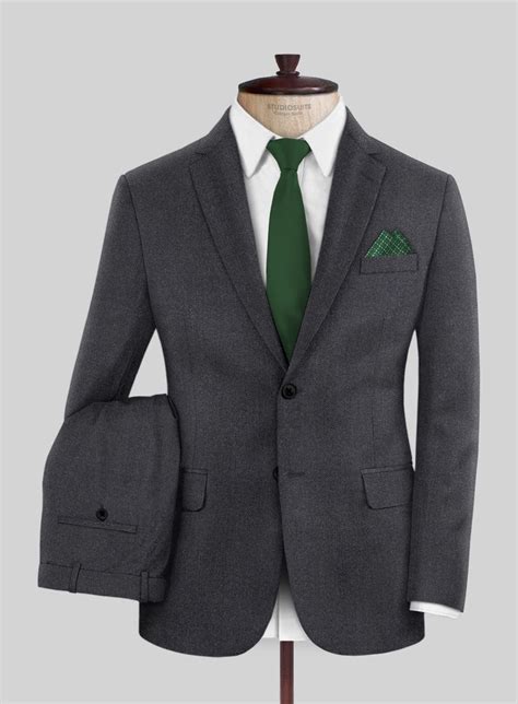 Scabal Sapphire Gray Wool Suit Studiosuits