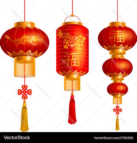 China lanterns Royalty Free Vector Image - VectorStock