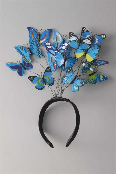 Blue Monarch Butterfly Headpiece Butterfly Costume Butterfly Headpiece Butterfly Halloween