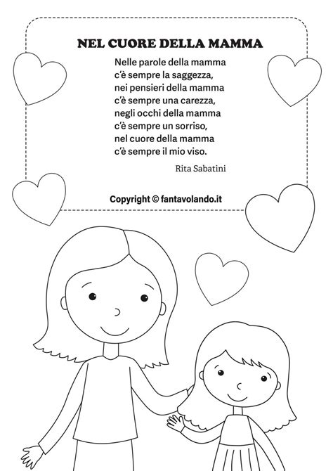 Festa Della Mamma Poesia Nel Cuore Della Mamma E Biglietto Di Auguri