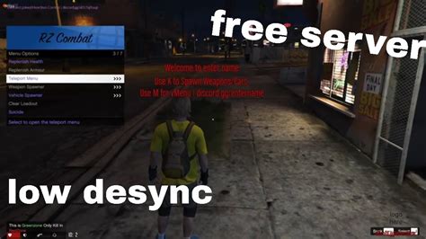 Free Fivem Red Zone Server Low Desync Youtube