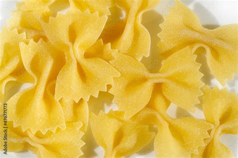 Macaroni Pasta Farfalle Italian Is A Type Of Pasta Commonly Known As