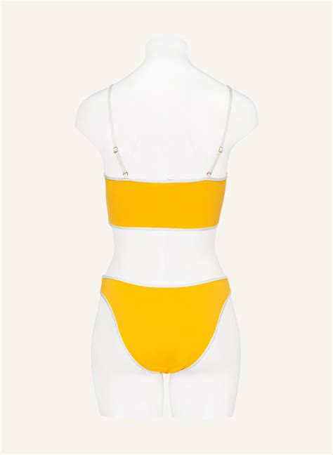 Polo Ralph Lauren Bustier Bikini Top In Hellorange