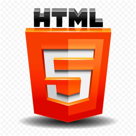 HTML5 Logo Icon 3D HD PNG | Citypng