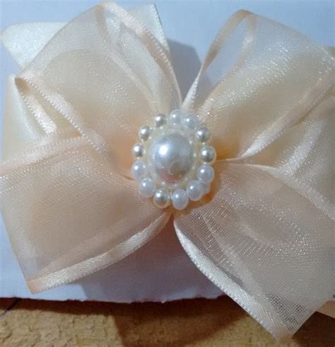 Laço simples nude Loja Artes Dengo Elo Produtos Especiais