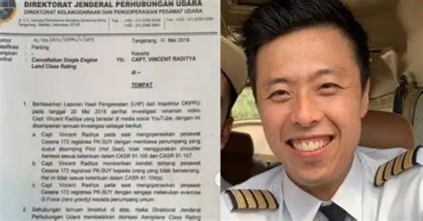 Alasan Lisensi Pilot Kapten Vincent Raditya Dicabut Radar Cilacap