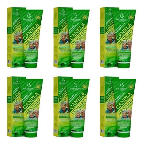 Kit 6 Pomada Canela De Velho Massageadora 150g MercadoLivre