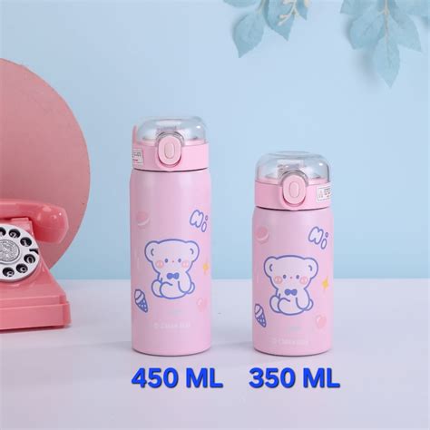 Jual Tumbler Termos Mini Dengan Sedotan Vacuum Cup Hot Cool Ml Stainless Steel Botol