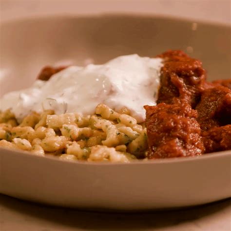 Hungarian Goulash With Spaetzle