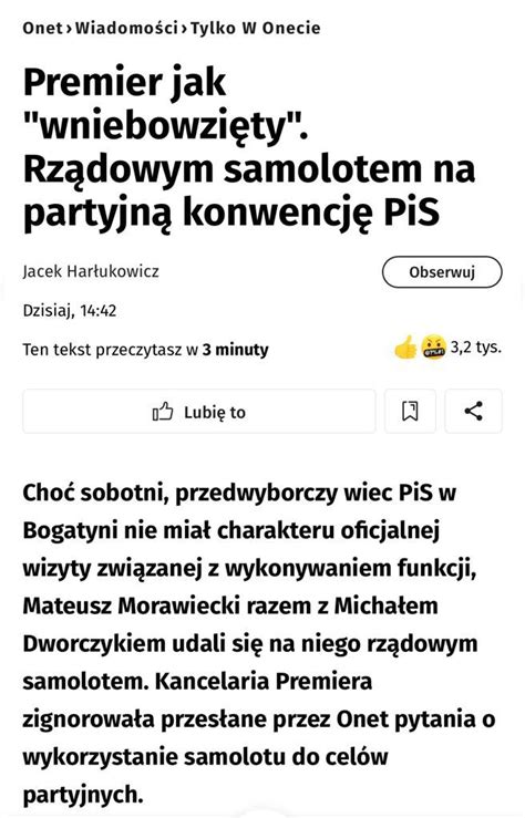 Micha Dworczyk On Twitter Onet I P Har Ukowicz Kolejny Raz Na