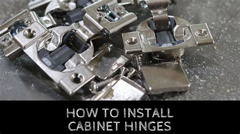 How To Install Cabinet Door Hinges YouTube