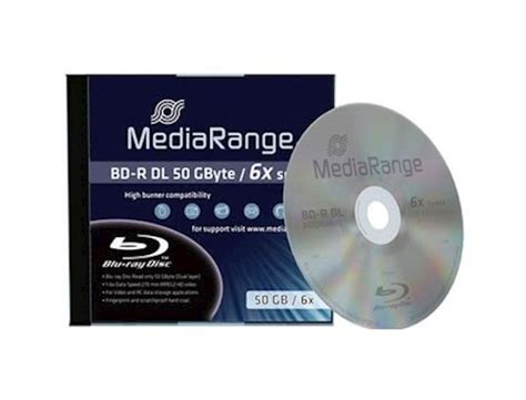 VERBATIM Blu Ray Disc Mediarange BD R DL 50 Go 6x Vitesse En Jewelcase