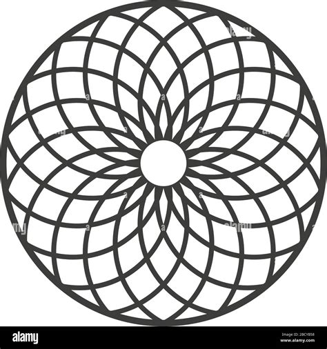 Flower Of Life Vector Design Illustration Stock Vector Image And Art Alamy