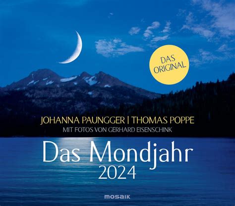 Johanna Paungger Thomas Poppe Das Mondjahr 2024 Wandkalender Bei