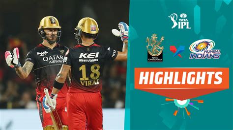 Watch RCB Vs MI Highlights TEL Video Online HD On JioCinema