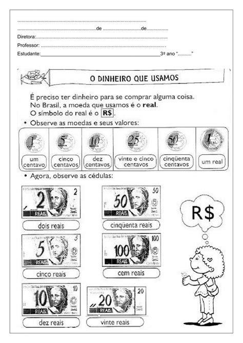 Sistema Monetário Matemática Exercise Live Worksheets