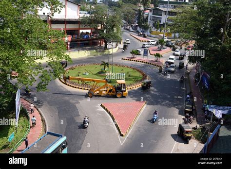 Traffic roundabout, Port Blair, South Andaman Island, Andaman and ...