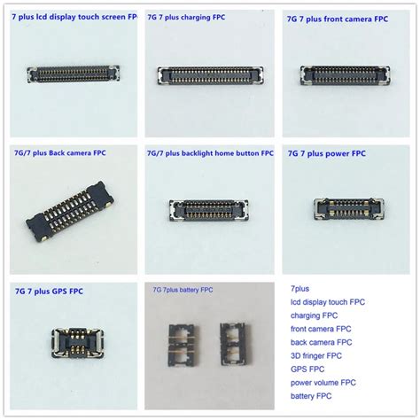 Pcs Full Fpc Connector For Iphone Plus Lcd Touch Charge Front Back