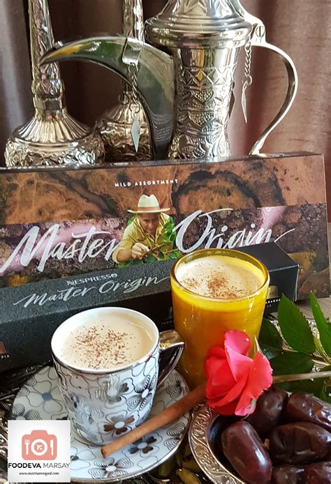 Spiced Qahwa Latte Using Nespresso Master Origin India Foodeva Marsay