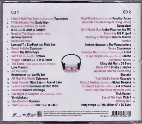 No1 Retro Dance Hits Vol1 Greatest Remix Classics 80 90s 2cd Cascada Topmodelz Ebay