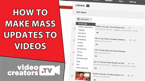 How To Update The Metadata Of All Your YouTube Videos YouTube
