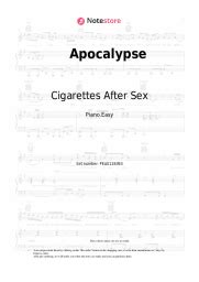 Cigarettes After Sex Piano Sheet Music In Pdf Midi