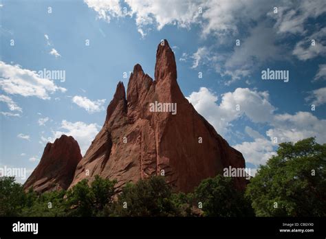 Garden of the Gods Rock Formation in Colorado Stock Photo - Alamy