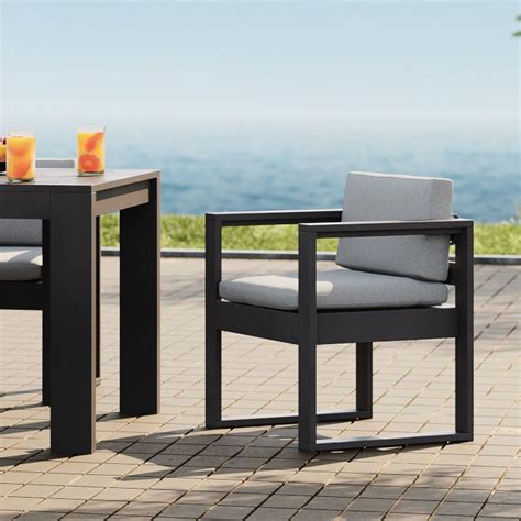 Telluride Aluminum Outdoor Arm Dining Chair Set Of West Elm