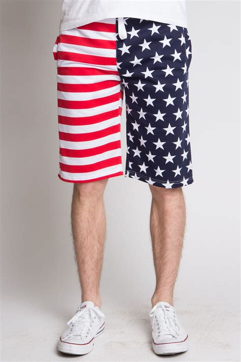 American Flag Shorts Ragstock American Flag Shorts Mens Cotton Shorts 4th Of July Outfits