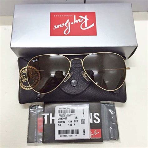 Rayban Aviator Rb3025 00133 ของแท้ แว่นตากันแดดแฟชั่น ขนาดมาตรฐาน