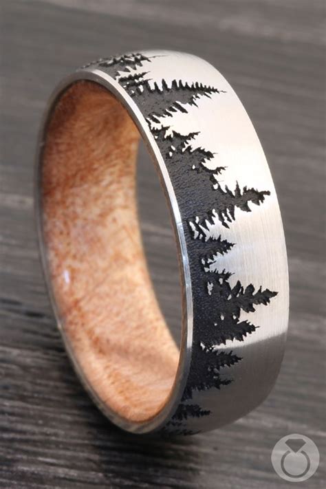 Mens Wedding Band Trees Jenniemarieweddings