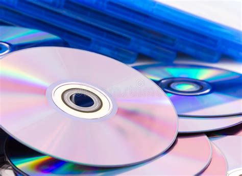 A Stack Of Compact Discs Stock Photo Image Of Reflective 80209954