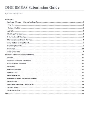 Fillable Online Dhe Mo DHE EMSAS Submission Guide Dhe Mo Fax Email