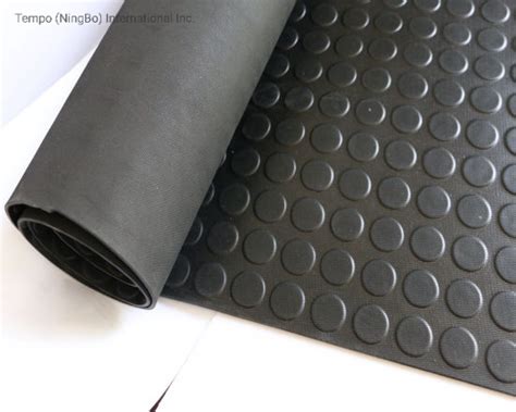 Coin Corrugated Ribbed Stud Checker Pattern Anti Slip Rubber Flooring