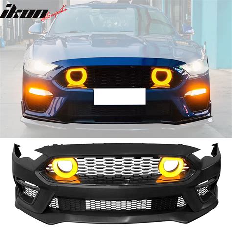 Buy Best Ford Mustang 2021 Mach 1 Style Front Bumper Cover Led Grille