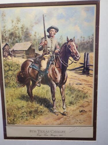 Artist Don Troiani 8th Texas Cavalry Civil War Signed Print 636750