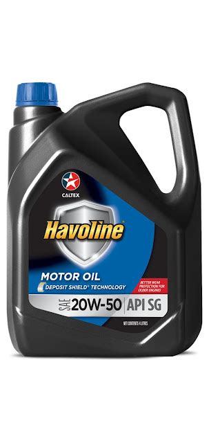 CALTEX HAVOLINE MOTOR OIL SAE 20W 50