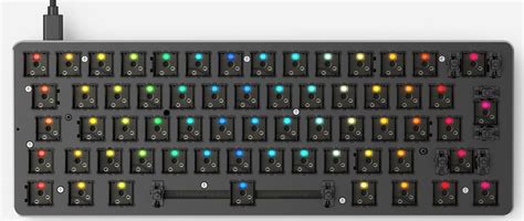 Glorious Gmmk Compact Keyboard Rgb Led Lights Hot Swappable Switches Easy Access Hot Keys