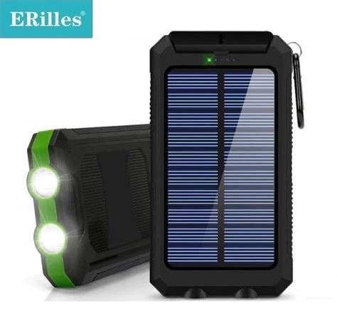 Banco De Energ A Solar Mah Doble Usb Bater Grandado