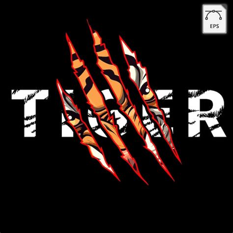 Premium Vector Tiger Claw Graphic Tshirt Design