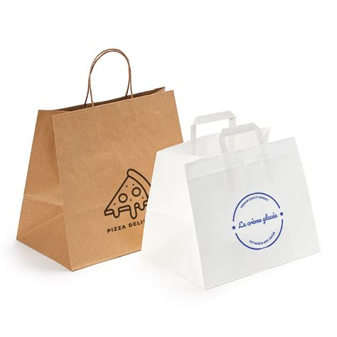 Sac Kraft Vente A Emporter Impression Sac Papier