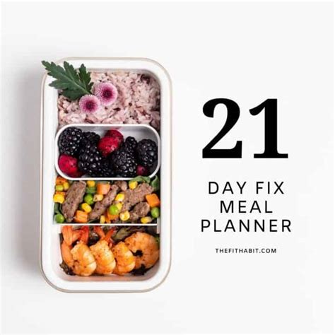 Beachbodys 21 Day Fix Meal Planner Guide To Success The Fit Habit