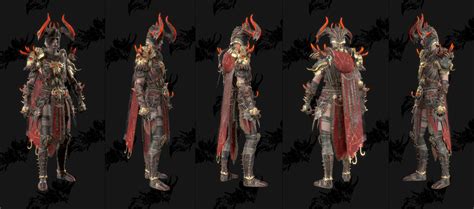 All Diablo Season Battlepass Cosmetic Armor Sets Datamined