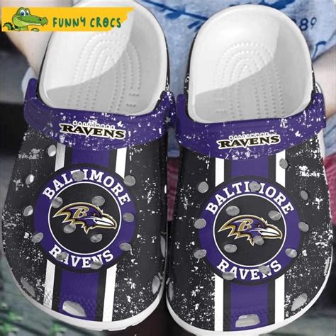 Nfl Baltimore Ravens Crocs Slippers Step Into Style With Funny Crocs