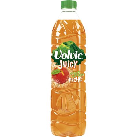 VOLVIC Boisson aromatisée juicy au jus de pêche 1 5l pas cher Auchan fr