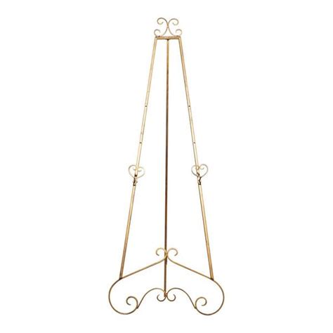 Litton Lane Gold Metal Extra Large Free Standing Adjustable Display