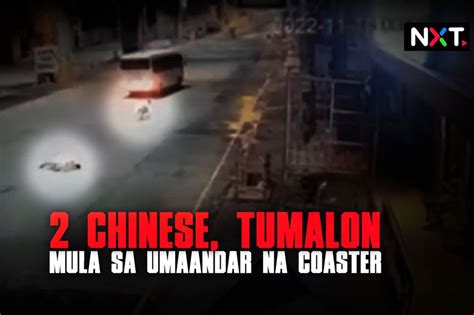 2 Chinese Tumalon Mula Sa Umaandar Na Coaster ABS CBN News