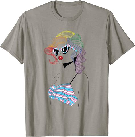 Amazon Lgbt Gay Pride Shirt Rainbow Transgender Rights Trans Women T Shirt Clothing