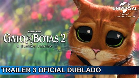 Gato de Botas 2 O Último Pedido Trailer 3 Oficial Dublado YouTube