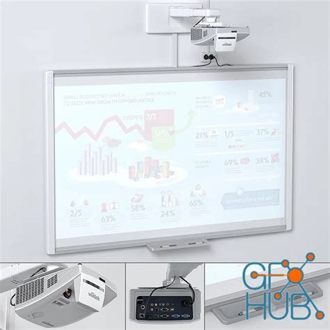 3D Model – Smart SBM685 Whiteboard